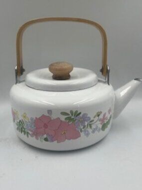 Vintage Gailstyn-Sutton Enamel steel stovetop Tea Kettle